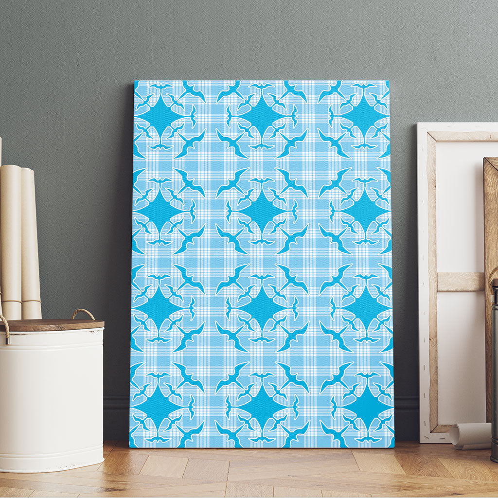 Polu Hawaii Iwa Bird Palaka Motifs Canvas Wall Art