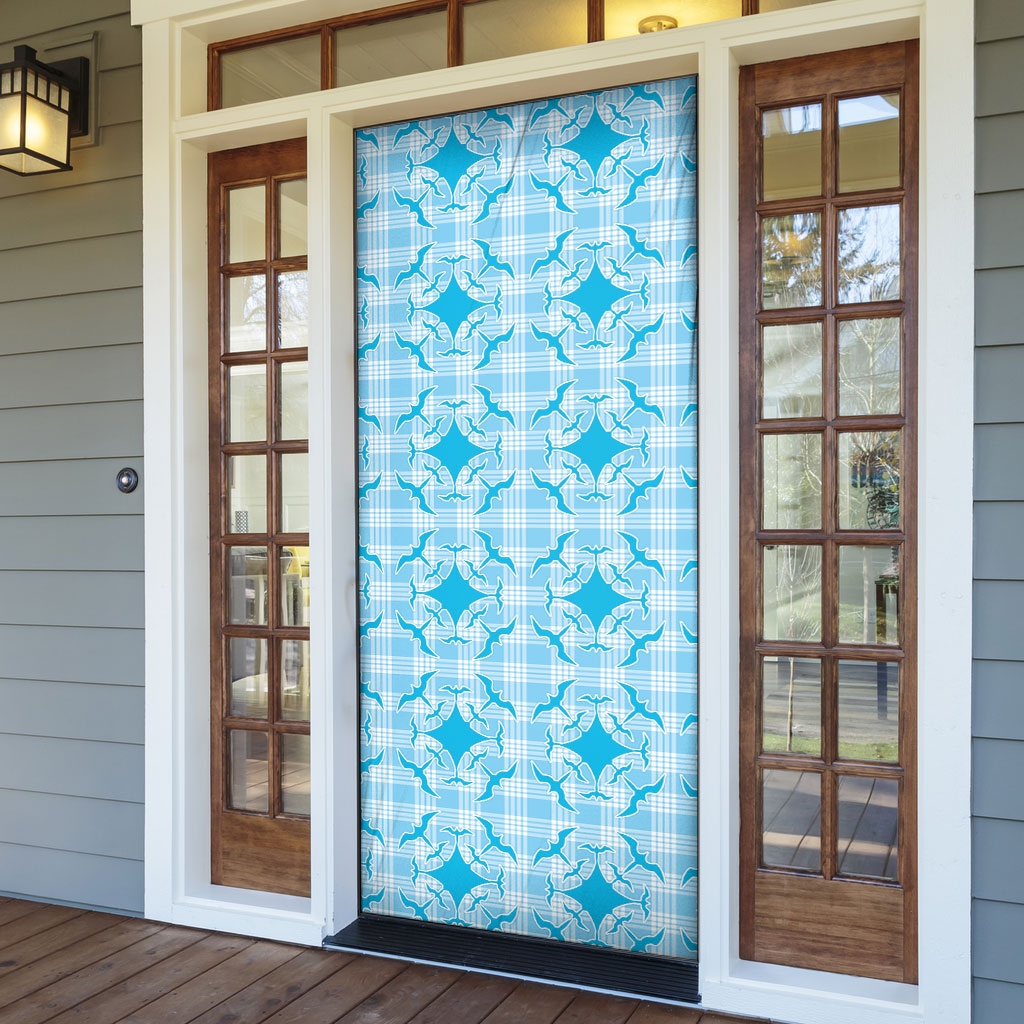 Polu Hawaii Iwa Bird Palaka Motifs Door Cover