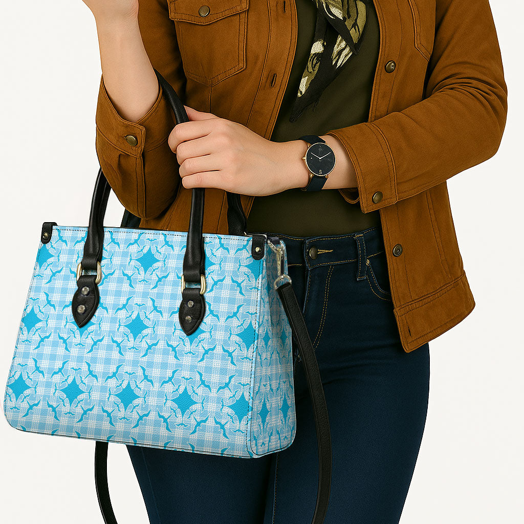 Polu Hawaii Iwa Bird Palaka Motifs Leather Bag