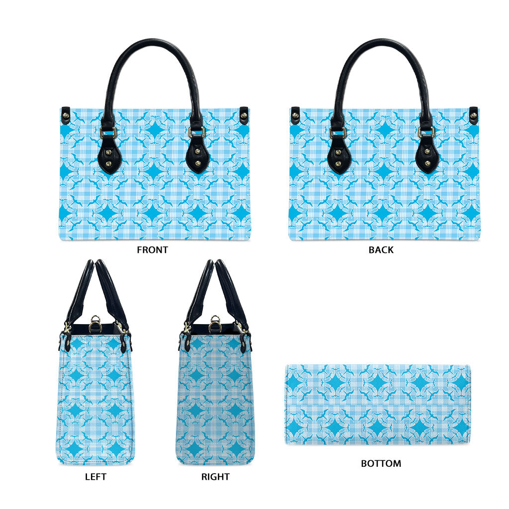 Polu Hawaii Iwa Bird Palaka Motifs Leather Bag