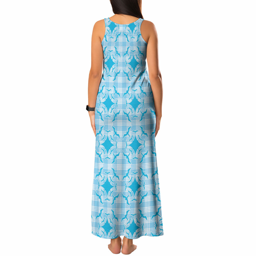 Polu Hawaii Iwa Bird Palaka Motifs Tank Maxi Dress