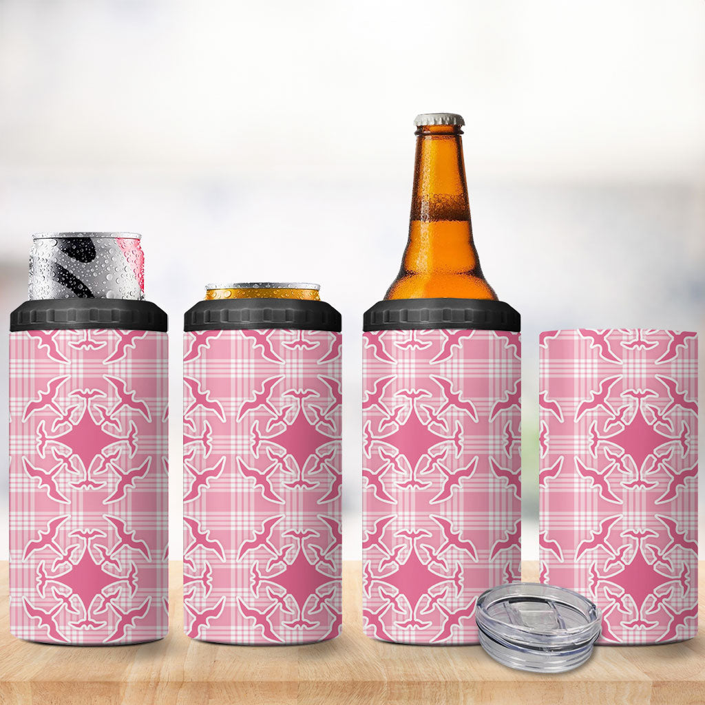 Alaka Hawaii Iwa Bird Palaka Motifs 4 in 1 Can Cooler Tumbler