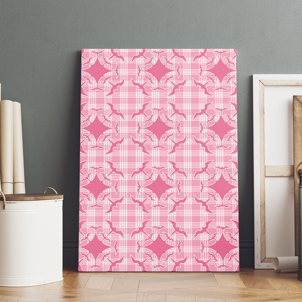 Alaka Hawaii Iwa Bird Palaka Motifs Canvas Wall Art