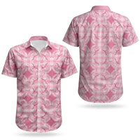 Alaka Hawaii Iwa Bird Palaka Motifs Couples Matching Off The Shoulder Long Sleeve Dress and Hawaiian Shirt LT14 - Polynesian Pride