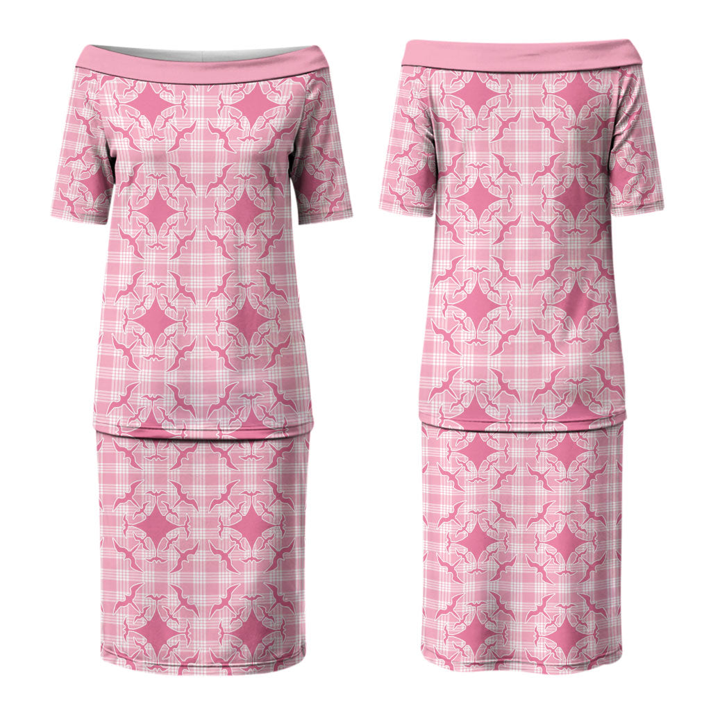 Alaka Hawaii Iwa Bird Palaka Motifs Couples Matching Puletasi and Hawaiian Shirt LT14 - Polynesian Pride
