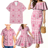 Alaka Hawaii Iwa Bird Palaka Motifs Family Matching Mermaid Dress and Hawaiian Shirt LT14 - Polynesian Pride