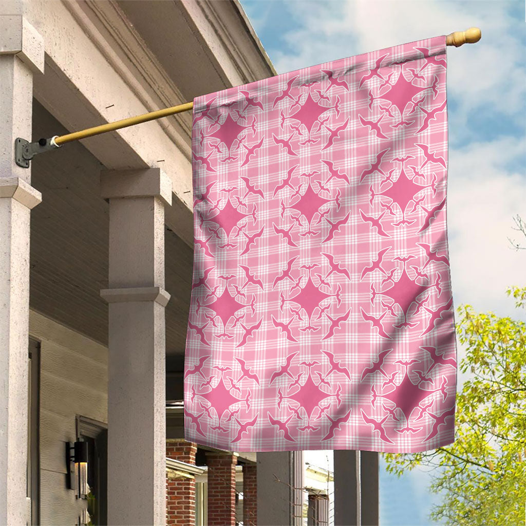 Alaka Hawaii Iwa Bird Palaka Motifs Garden Flag LT14 House Flag Pink - Polynesian Pride