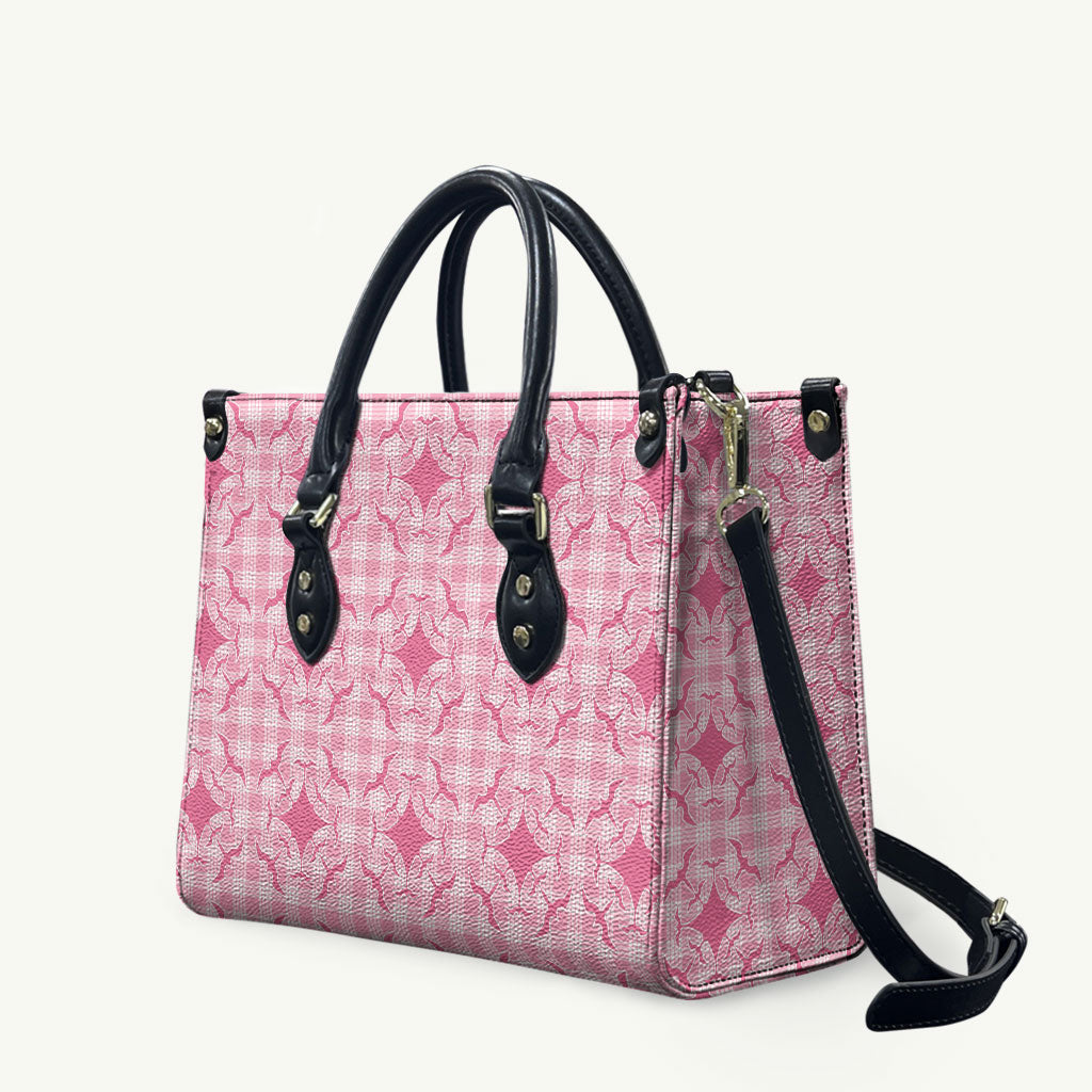 Alaka Hawaii Iwa Bird Palaka Motifs Leather Bag