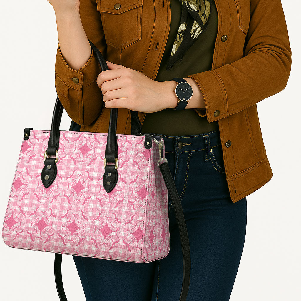 Alaka Hawaii Iwa Bird Palaka Motifs Leather Bag