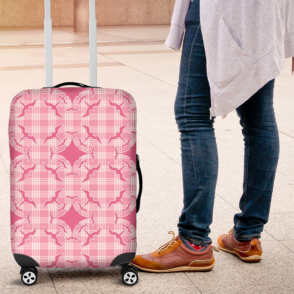 Alaka Hawaii Iwa Bird Palaka Motifs Luggage Cover LT14 Pink - Polynesian Pride