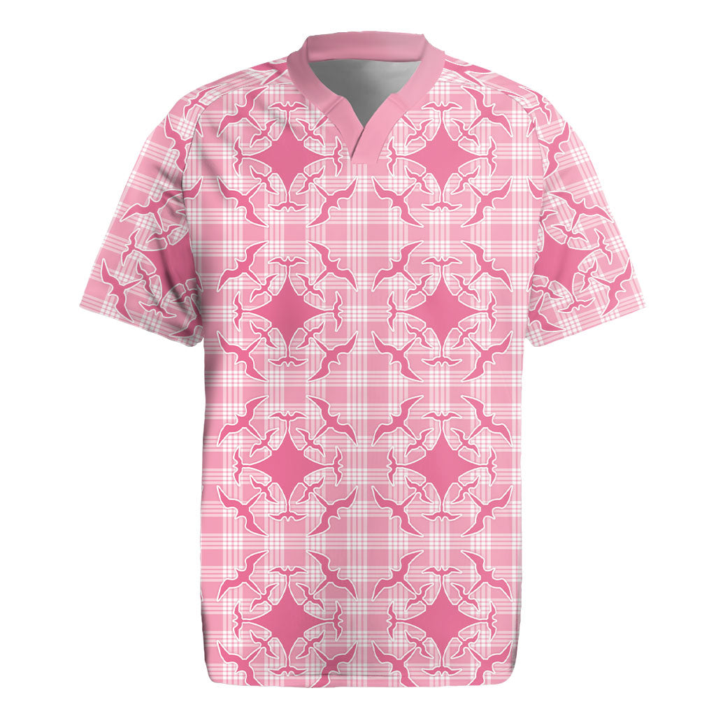 Alaka Hawaii Iwa Bird Palaka Motifs Rugby Jersey