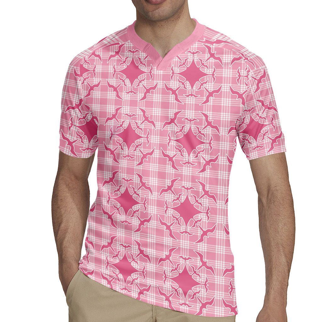 Alaka Hawaii Iwa Bird Palaka Motifs Rugby Jersey