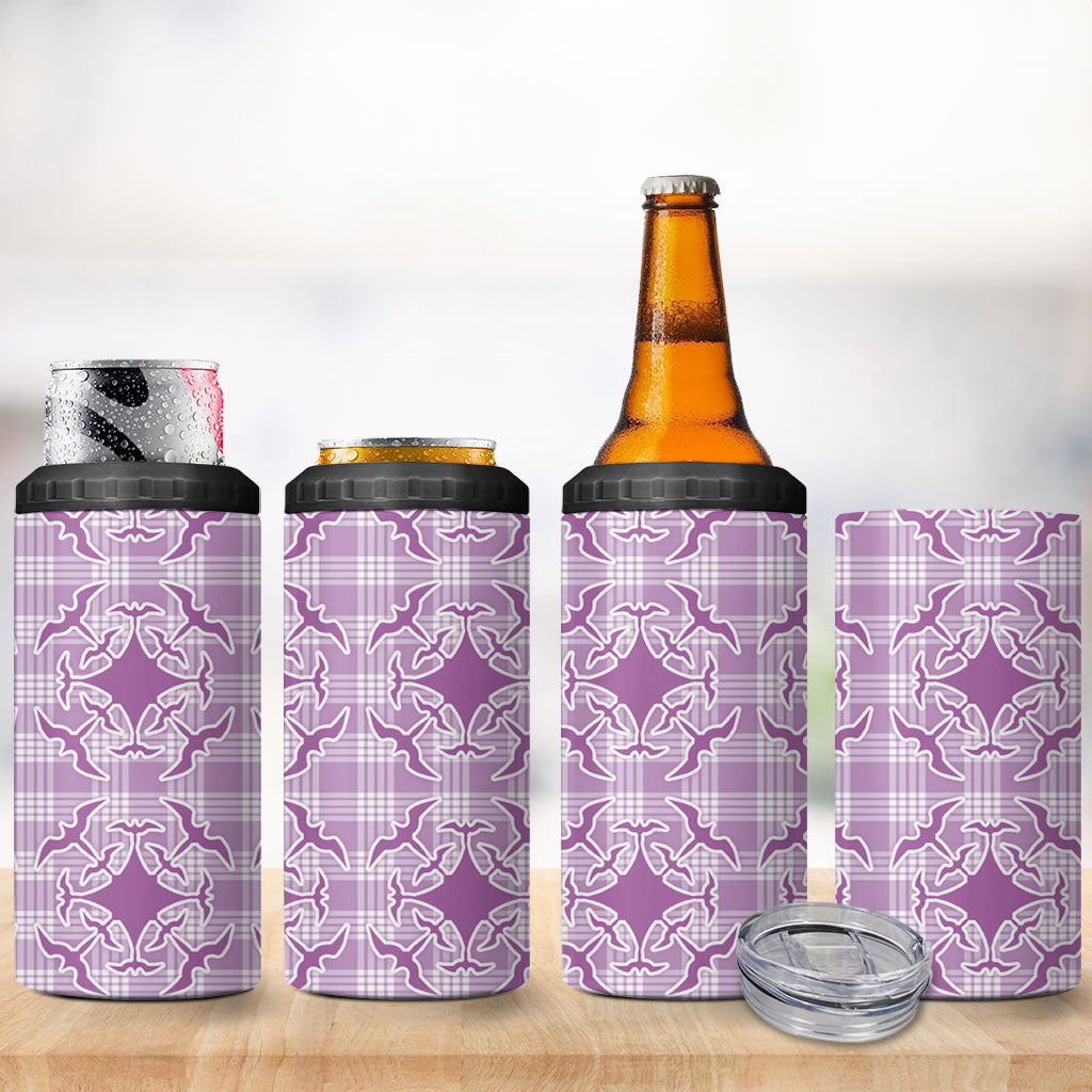Poni Hawaii Iwa Bird Palaka Motifs 4 in 1 Can Cooler Tumbler