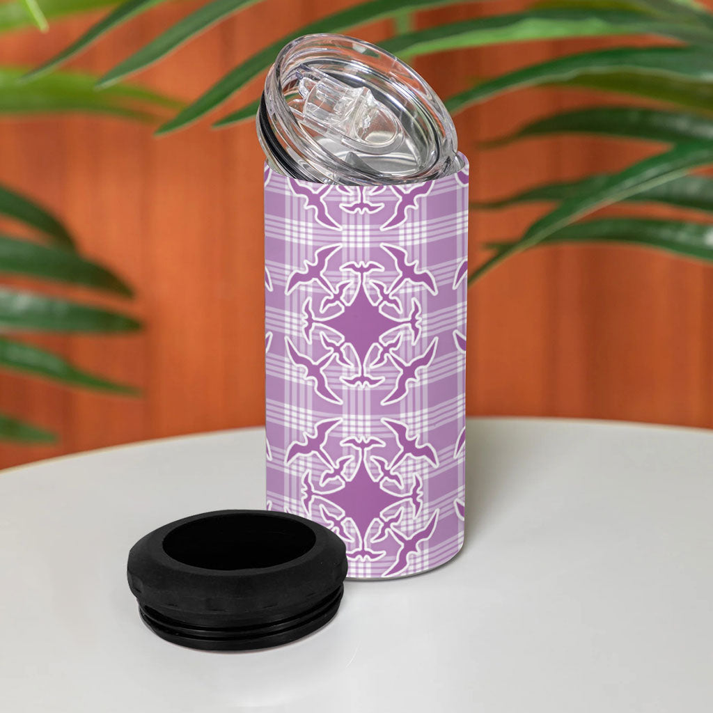 Poni Hawaii Iwa Bird Palaka Motifs 4 in 1 Can Cooler Tumbler