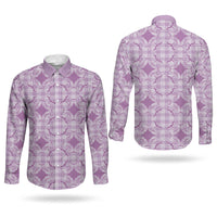Poni Hawaii Iwa Bird Palaka Motifs Couples Matching Off Shoulder Short Dress and Long Sleeve Button Shirt LT14 - Polynesian Pride