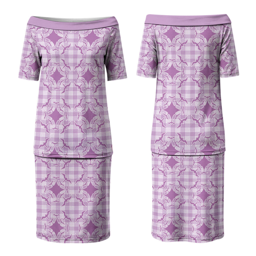 Poni Hawaii Iwa Bird Palaka Motifs Couples Matching Puletasi and Hawaiian Shirt LT14 - Polynesian Pride