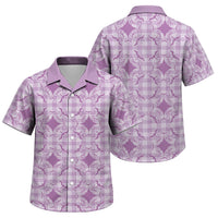 Poni Hawaii Iwa Bird Palaka Motifs Family Matching Off Shoulder Short Dress and Hawaiian Shirt LT14 Son's Shirt Purple - Polynesian Pride