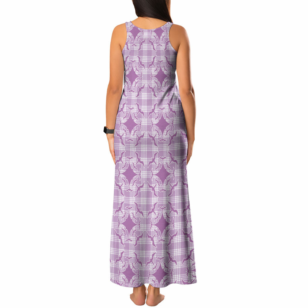 Poni Hawaii Iwa Bird Palaka Motifs Tank Maxi Dress