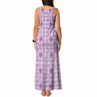 Poni Hawaii Iwa Bird Palaka Motifs Tank Maxi Dress
