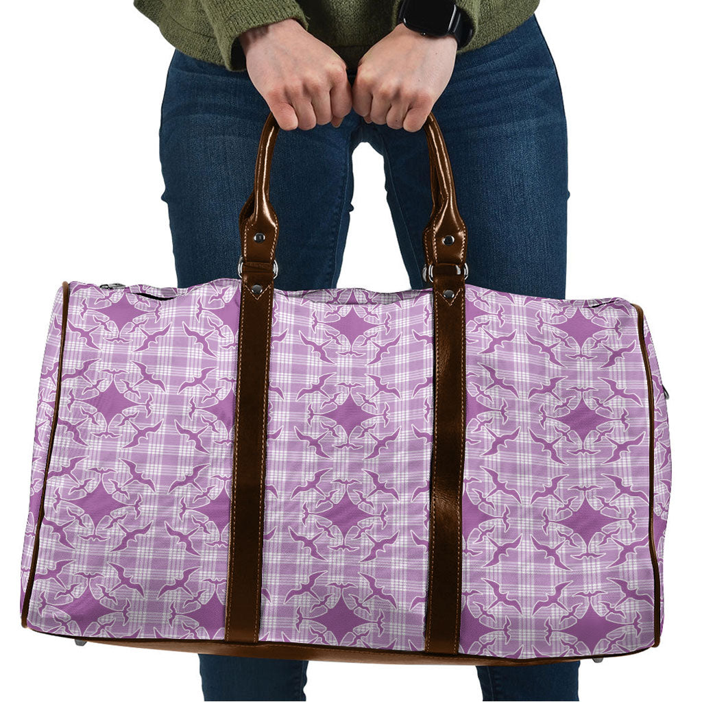 Poni Hawaii Iwa Bird Palaka Motifs Travel Bag LT14 Purple - Polynesian Pride