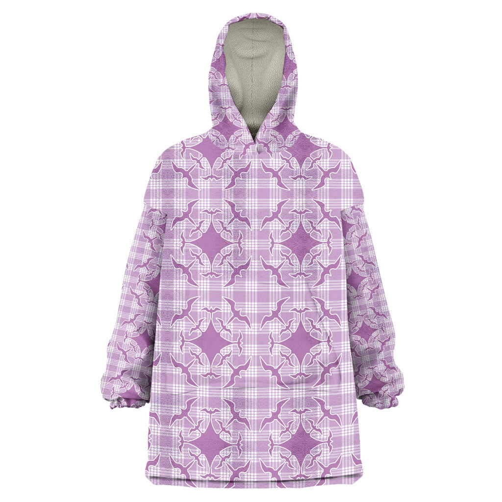Poni Hawaii Iwa Bird Palaka Motifs Wearable Blanket Hoodie