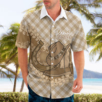 Makue Hawaii Cowboy Palaka Motifs Personalised Hawaiian Shirt Paniolo Festival Puakenikeni Lei LT14 - Polynesian Pride
