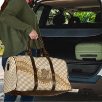 Makue Hawaii Cowboy Palaka Motifs Personalised Travel Bag Paniolo Festival Puakenikeni Lei LT14 - Polynesian Pride