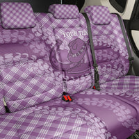 Poni Hawaii Cowboy Palaka Motifs Personalised Back Car Seat Cover Paniolo Festival Puakenikeni Lei LT14 - Polynesian Pride
