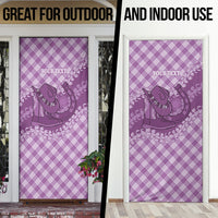 Poni Hawaii Cowboy Palaka Motifs Personalised Door Cover Paniolo Festival Puakenikeni Lei LT14 - Polynesian Pride