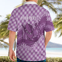Poni Hawaii Cowboy Palaka Motifs Personalised Hawaiian Shirt Paniolo Festival Puakenikeni Lei LT14 - Polynesian Pride