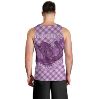 Poni Hawaii Cowboy Palaka Motifs Personalised Men Tank Top Paniolo Festival Puakenikeni Lei LT14 - Polynesian Pride