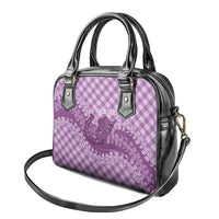 Poni Hawaii Cowboy Palaka Motifs Personalised Shoulder Handbag Paniolo Festival Puakenikeni Lei LT14 - Polynesian Pride