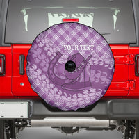 Poni Hawaii Cowboy Palaka Motifs Personalised Spare Tire Cover Paniolo Festival Puakenikeni Lei LT14 - Polynesian Pride