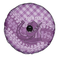 Poni Hawaii Cowboy Palaka Motifs Personalised Spare Tire Cover Paniolo Festival Puakenikeni Lei LT14 - Polynesian Pride