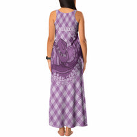 Poni Hawaii Cowboy Palaka Motifs Personalised Tank Maxi Dress Paniolo Festival Puakenikeni Lei LT14 - Polynesian Pride