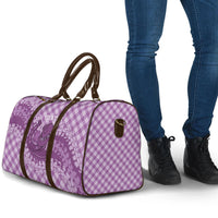 Poni Hawaii Cowboy Palaka Motifs Personalised Travel Bag Paniolo Festival Puakenikeni Lei LT14 - Polynesian Pride