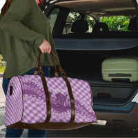 Poni Hawaii Cowboy Palaka Motifs Personalised Travel Bag Paniolo Festival Puakenikeni Lei LT14 - Polynesian Pride