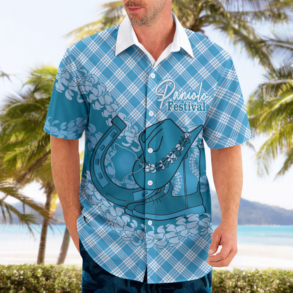 Polu Hawaii Cowboy Palaka Motifs Personalised Hawaiian Shirt Paniolo Festival Puakenikeni Lei LT14 - Polynesian Pride