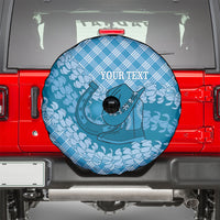 Polu Hawaii Cowboy Palaka Motifs Personalised Spare Tire Cover Paniolo Festival Puakenikeni Lei LT14 - Polynesian Pride