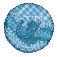 Polu Hawaii Cowboy Palaka Motifs Personalised Spare Tire Cover Paniolo Festival Puakenikeni Lei LT14 - Polynesian Pride