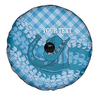 Polu Hawaii Cowboy Palaka Motifs Personalised Spare Tire Cover Paniolo Festival Puakenikeni Lei LT14 - Polynesian Pride