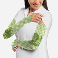 Omaomao Hawaii Cowboy Palaka Motifs Personalised Arm Sleeves Paniolo Festival Puakenikeni Lei LT14 - Polynesian Pride