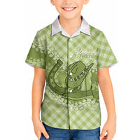 Omaomao Hawaii Cowboy Palaka Motifs Personalised Hawaiian Shirt Paniolo Festival Puakenikeni Lei LT14 - Polynesian Pride