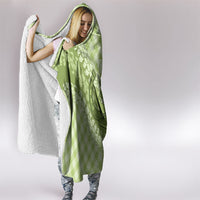 Omaomao Hawaii Cowboy Palaka Motifs Personalised Hooded Blanket Paniolo Festival Puakenikeni Lei LT14 - Polynesian Pride