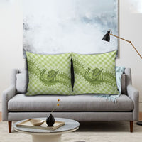 Omaomao Hawaii Cowboy Palaka Motifs Personalised Pillow Cover Paniolo Festival Puakenikeni Lei LT14 - Polynesian Pride