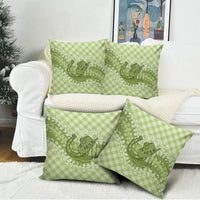 Omaomao Hawaii Cowboy Palaka Motifs Personalised Pillow Cover Paniolo Festival Puakenikeni Lei LT14 - Polynesian Pride