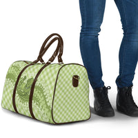 Omaomao Hawaii Cowboy Palaka Motifs Personalised Travel Bag Paniolo Festival Puakenikeni Lei LT14 - Polynesian Pride