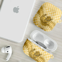 Melemele Hawaii Cowboy Palaka Motifs Personalised AirPods Case Paniolo Festival Puakenikeni Lei LT14 - Polynesian Pride