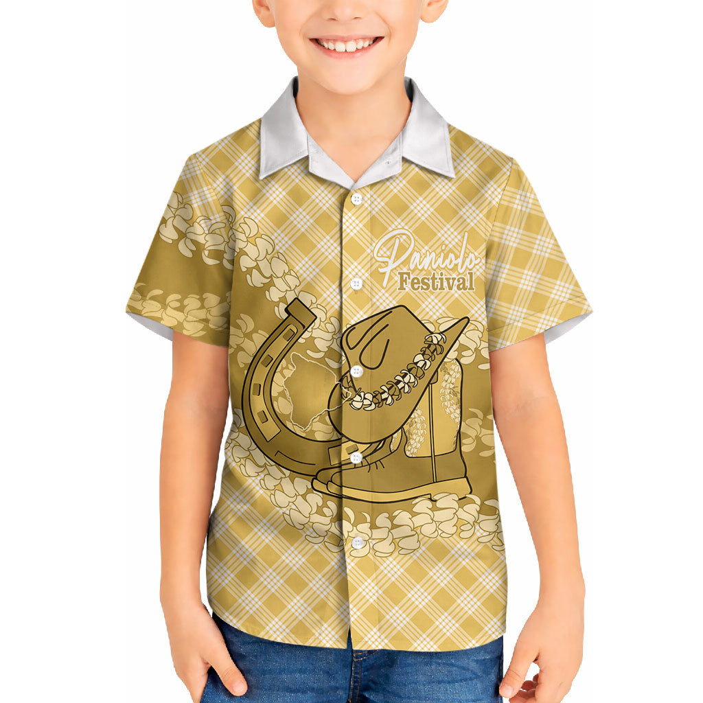 Melemele Hawaii Cowboy Palaka Motifs Personalised Hawaiian Shirt Paniolo Festival Puakenikeni Lei LT14 - Polynesian Pride