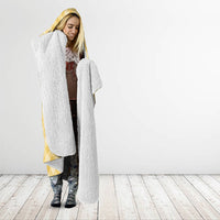 Melemele Hawaii Cowboy Palaka Motifs Personalised Hooded Blanket Paniolo Festival Puakenikeni Lei LT14 - Polynesian Pride